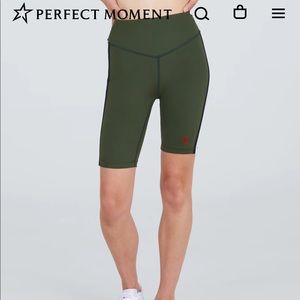 ⭐️Perfect Moment Women’s Bike Shorts Dark Green SZ: S